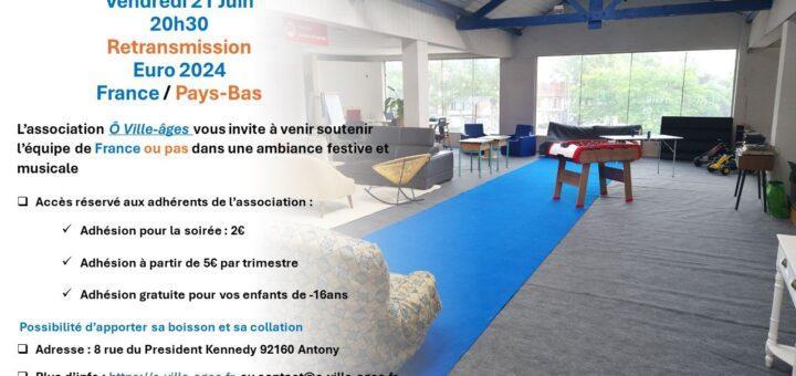 Affiche France Pays Bas a O ville ages 21 06 24
