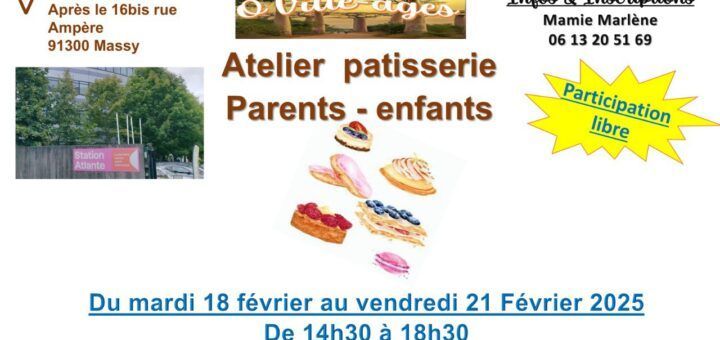 Atelier patisserie parents enfants