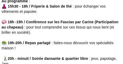 AVIS DE FETE a OVA le Samedi 27 Juin 1